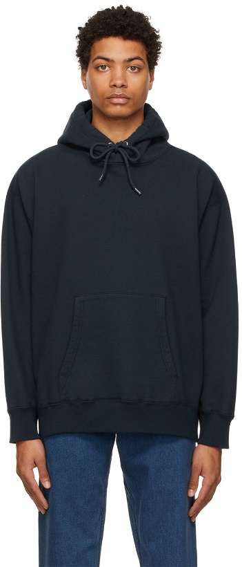 Photo: Nanamica Navy French Terry Hoodie