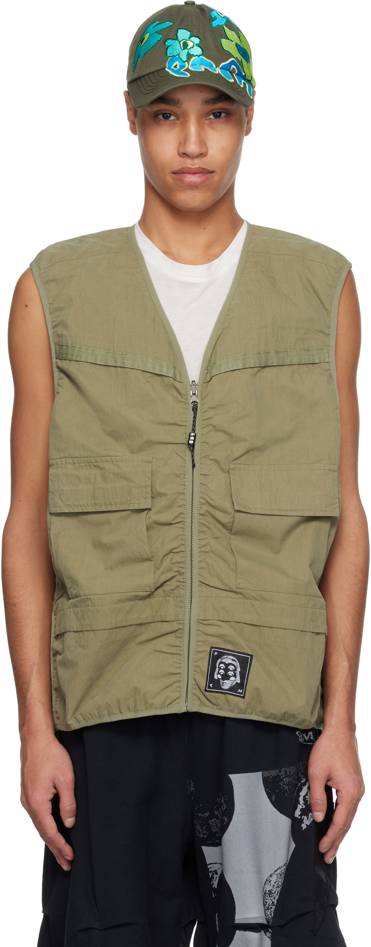 Perks and Mini Khaki Waxing Crescent Reversible Vest