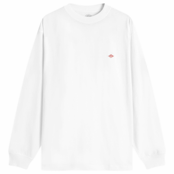 Photo: Danton Men's Long Sleeve Logo T-Shirt in White