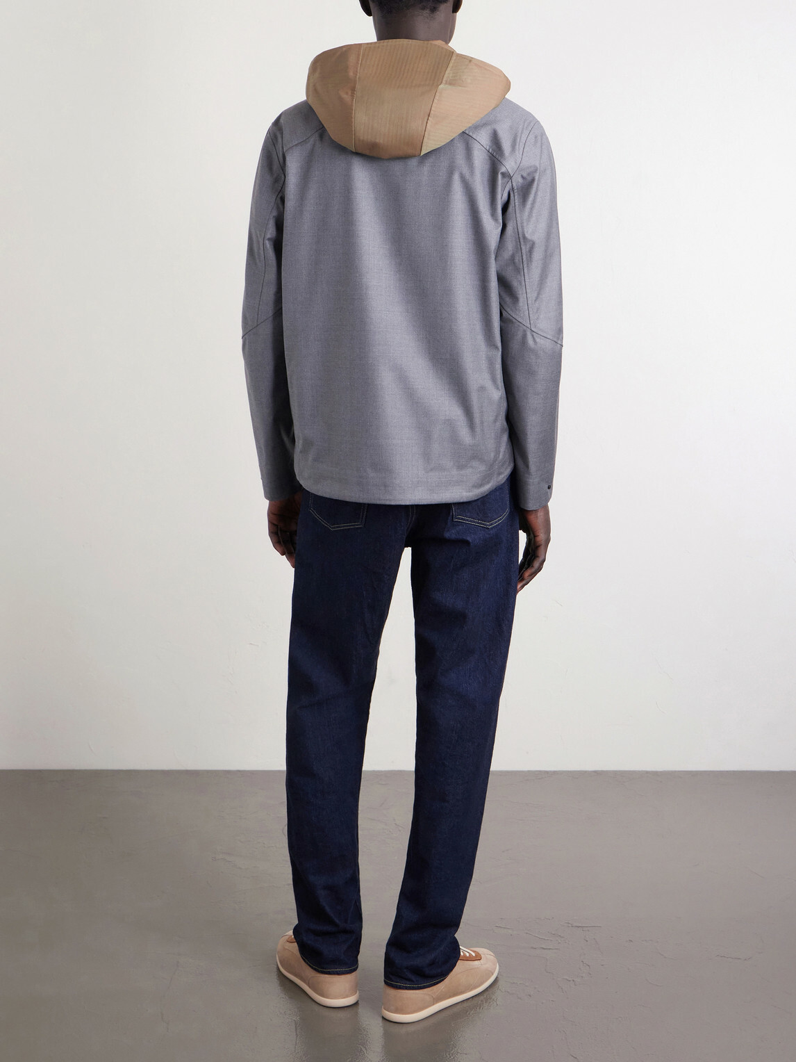 SEASE - Summer Balma Virgin Wool Hooded Jacket - Gray