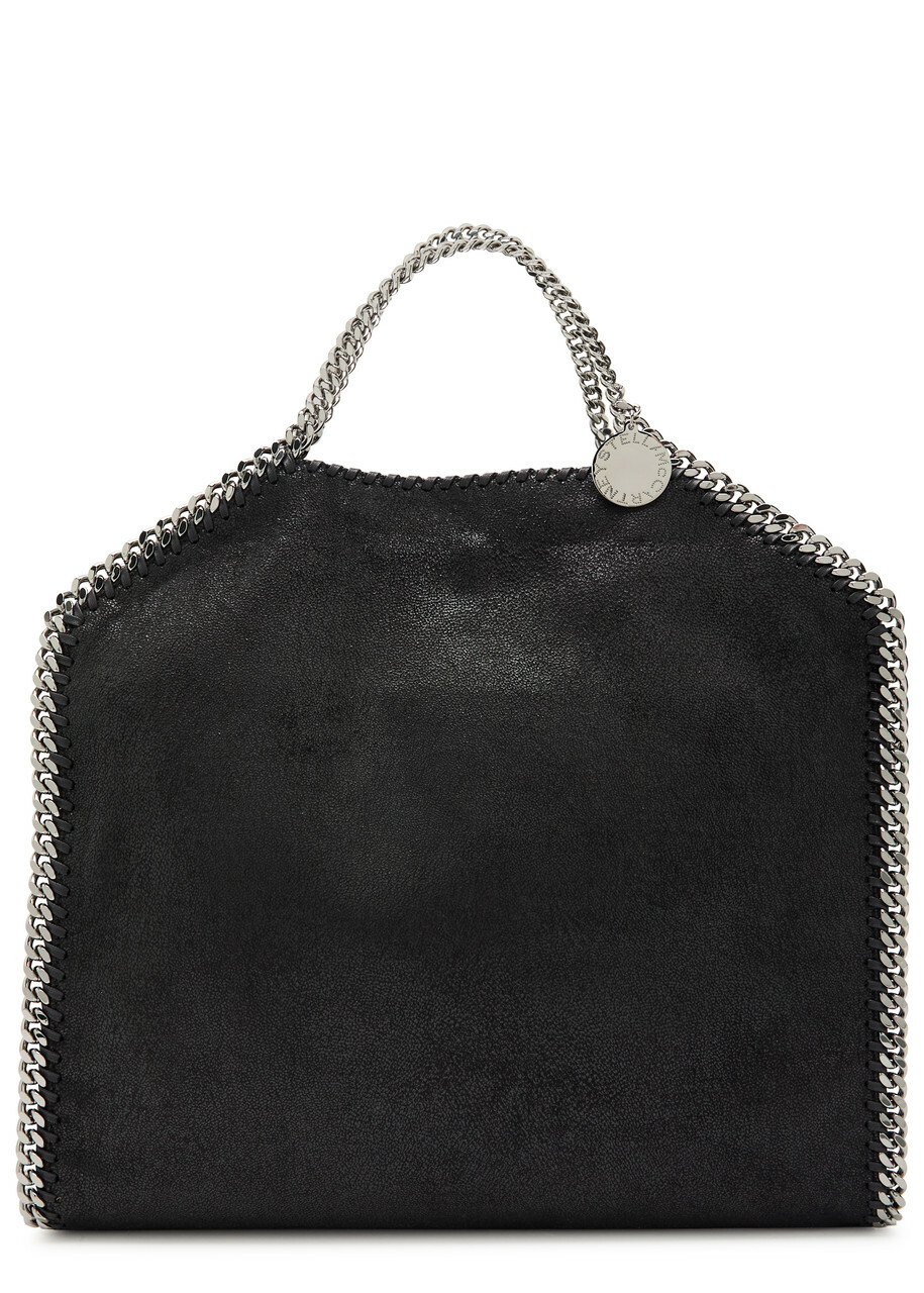 Stella Mccartney Falabella 3 Chain Faux Suede Tote bag - Black - One Size