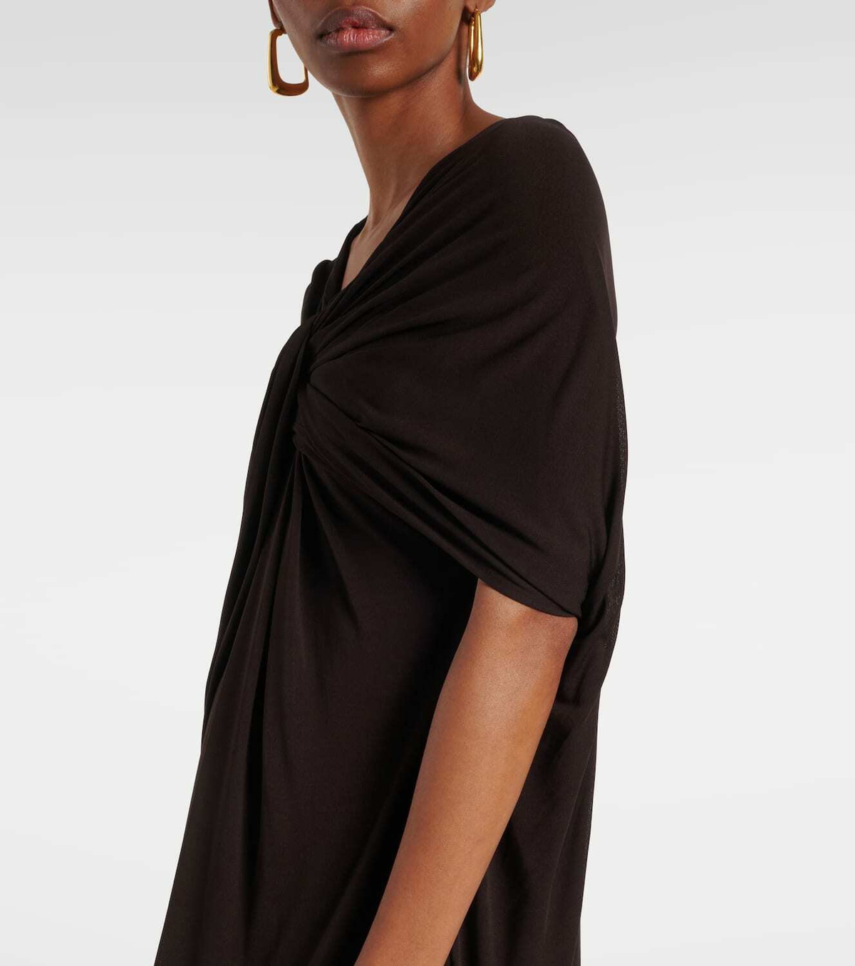 【送料&関税込】Jil Sander Jacquard Cape Jil Sander Caped draped crêpe jersey gown Jil Sander