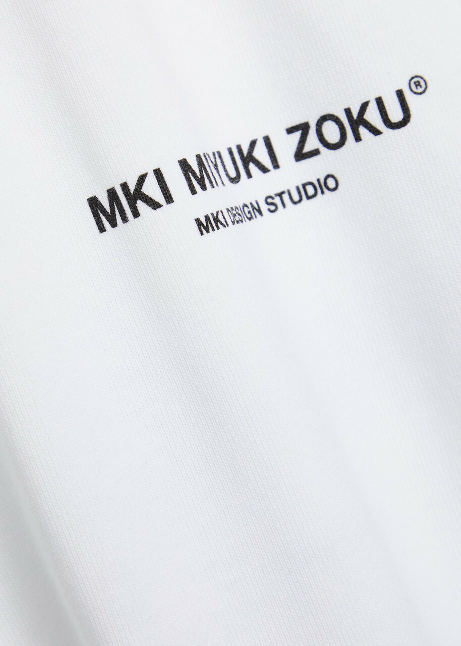 Mki Miyuki Zoku Design Studio Cotton T-shirt White