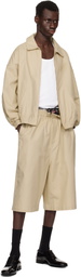 WILLY CHAVARRIA Beige Exposed Boxers Shorts