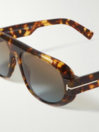 TOM FORD - Blake-02 Aviator-Style Tortoiseshell Acetate Sunglasses