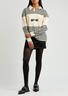 House OF Sunny Stripe Power Cotton Rugby Shirt Cream
