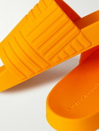 Bottega Veneta - Carpet Embossed Rubber Slides - Orange