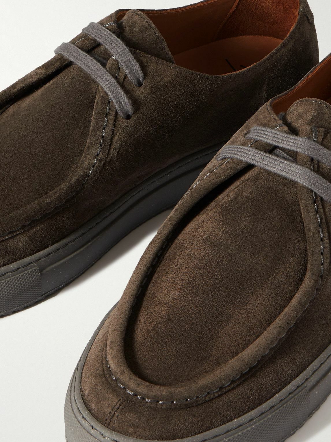 Mr Porter Larry Regenerated Evolo Suede Derby  Men’s Shoes Mr. P Gray 11 MR P. Peter Suede Derby Shoes for Men | MR PORTER main image 3