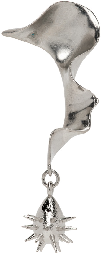 Photo: HUGO KREIT SSENSE Exclusive Silver Mini Swirl Single Earring