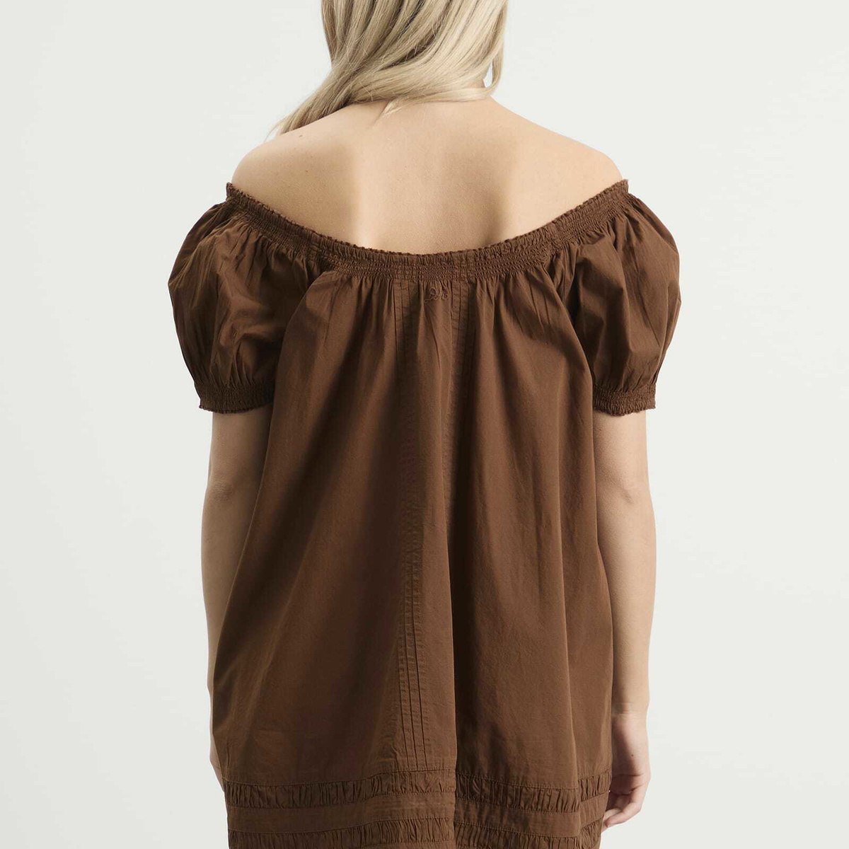 Damson Madder Women's Jayne Mini Dress in Choc