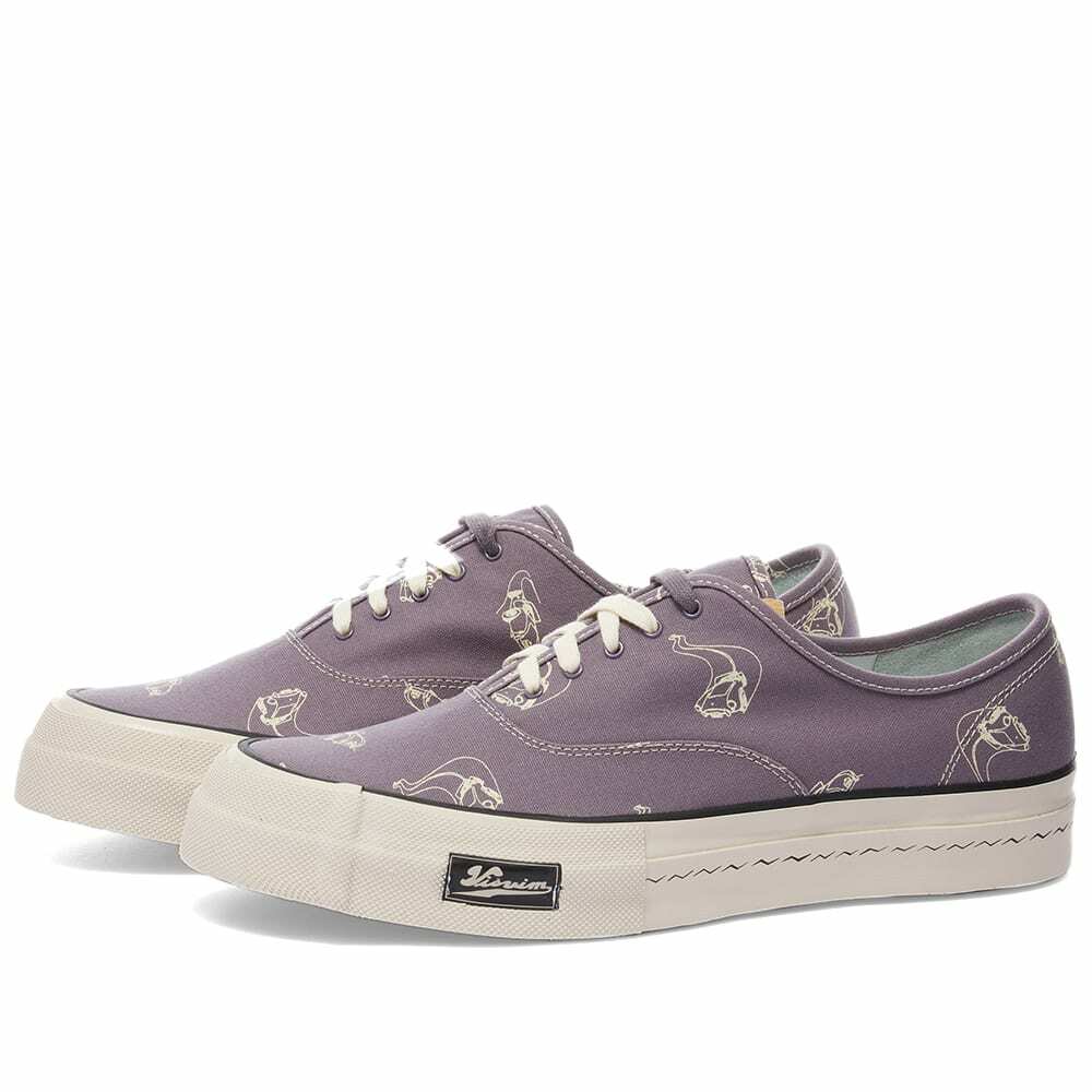 Visvim Men's Logan Deck Roadster Sneakers in Purple Visvim