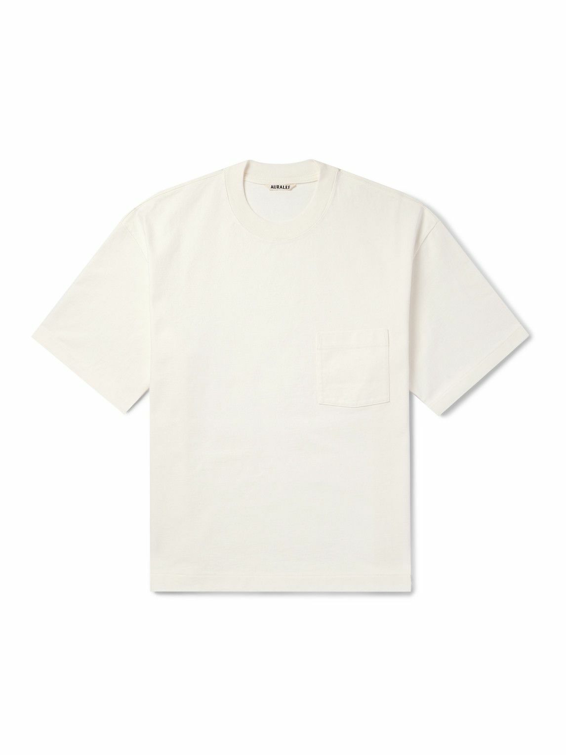 Auralee - Cotton-Jersey T-Shirt - White Auralee