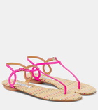 Aquazzura Almost Bare leather thong sandals