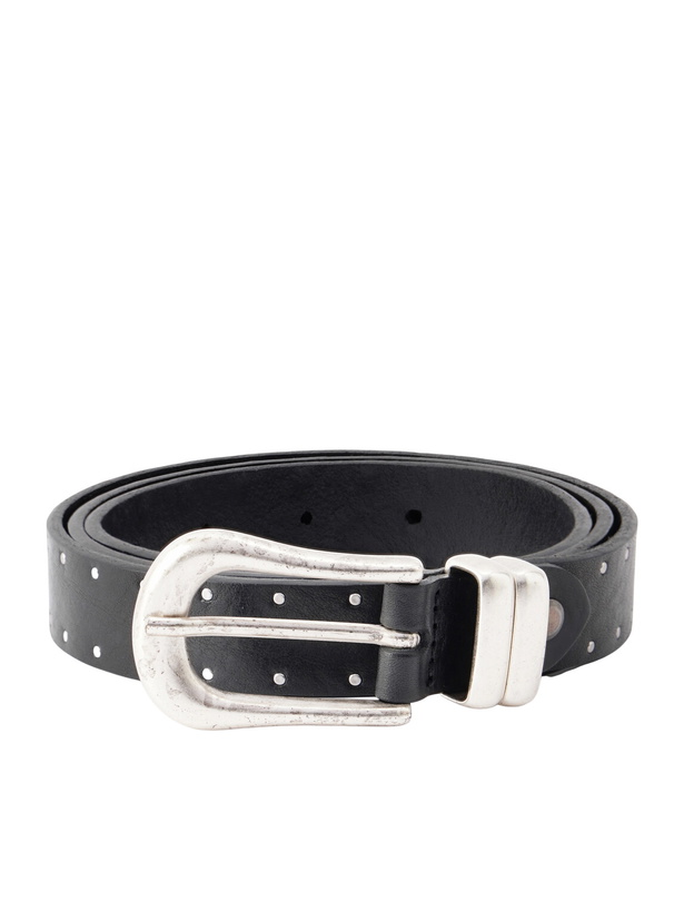 Photo: SECOND / LAYER - The Doc 2cm Studded Leather Belt - Black