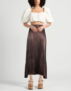 Manila Grace Womens Maxi skirt Burgundy