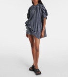 Givenchy 4G striped cotton-blend terry poncho