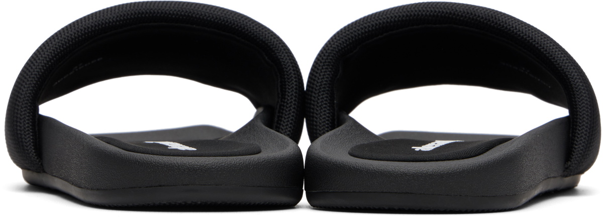 Alexander Wang Black 'AW' Pool Slides