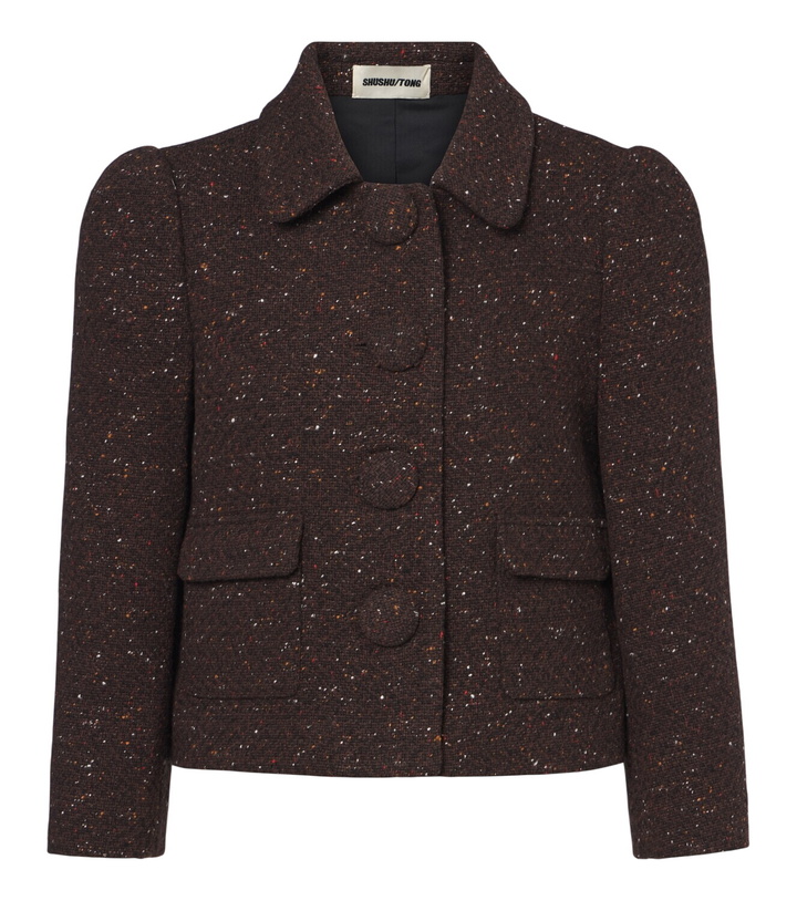 Photo: Shushu/Tong Wool-blend cropped jacket