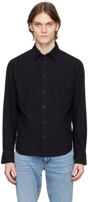 Photo: rag & bone Black Fit 2 Engineered Oxford Shirt