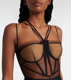 Nensi Dojaka Sheer bustier