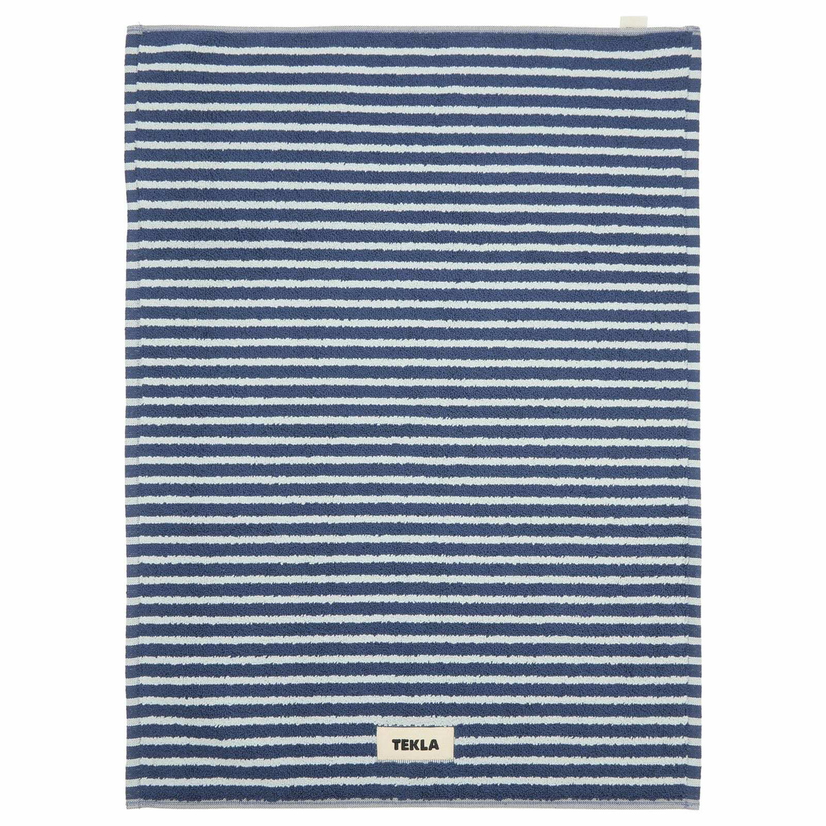Tekla Fabrics Organic Terry Bath Mat in River Stripes 