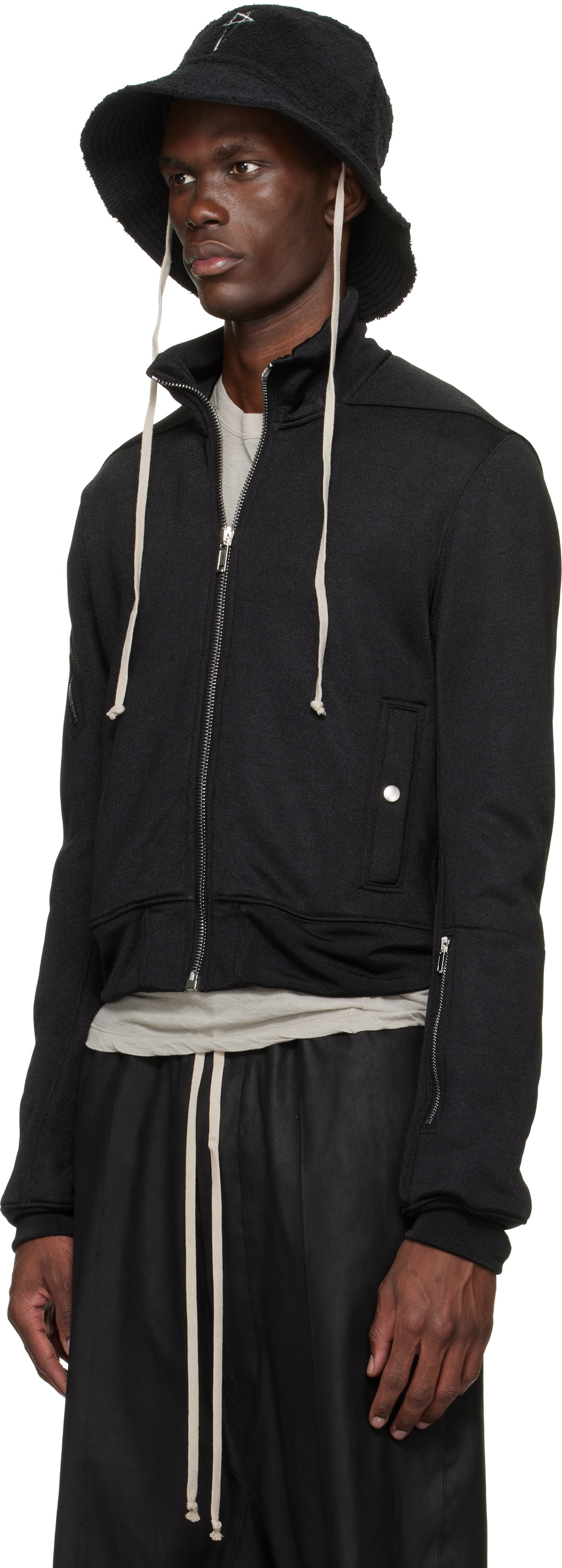 Rick Owens Black Temple Beach Hat
