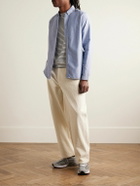 Oliver Spencer - Brook Button-Down Collar Birdseye Organic Cotton Shirt - Blue