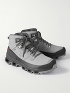 ON - Cloudrock 2 Waterproof Rubber-Trimmed Mesh Hiking Boots - Gray