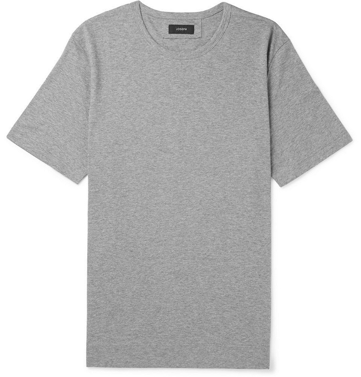 Photo: Joseph - Mercerised Cotton-Jersey T-Shirt - Men - Gray