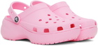 Crocs Pink Classic Platform Clogs