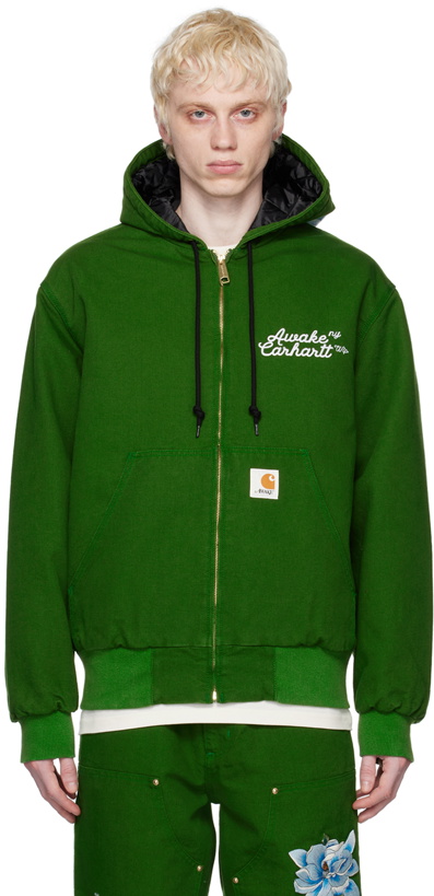 Photo: Awake NY Green Carhartt WIP Edition OG Active Jacket