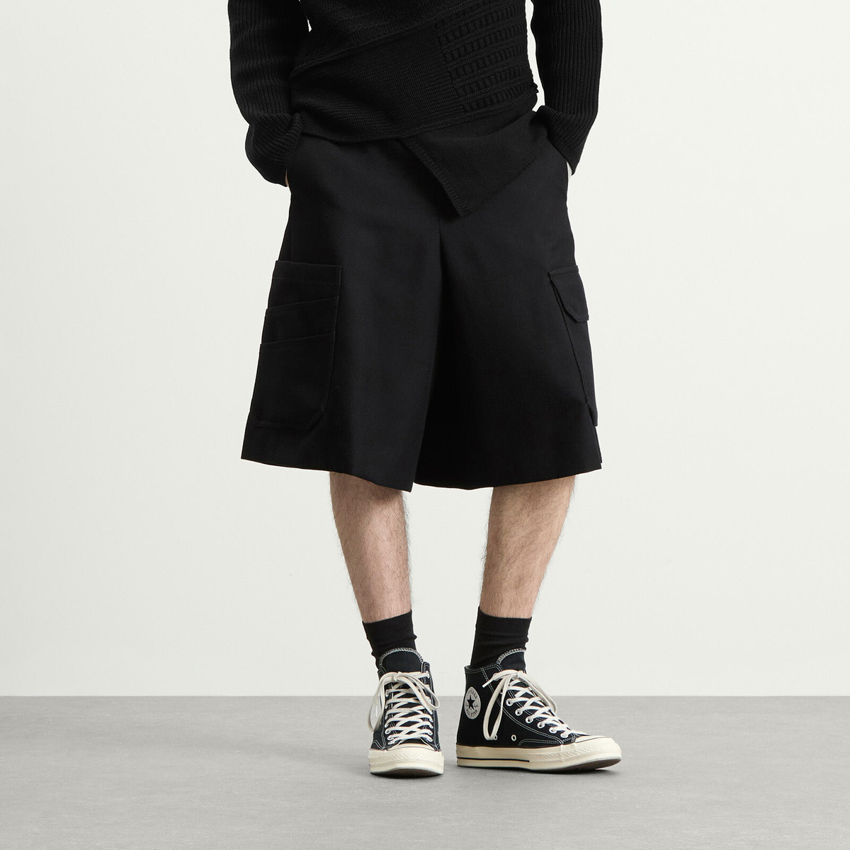 Comme des Garçons Men's Cargo Short in Black
