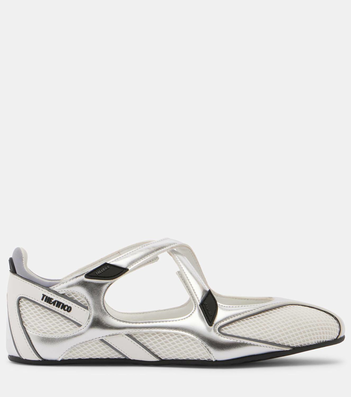 The Attico Floor 01 metallic ballet flats The Attico