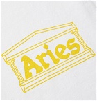 Aries - Logo-Print Cotton-Jersey T-Shirt - White