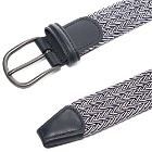 Anderson's Men's Woven Textile Belt in Navy/White