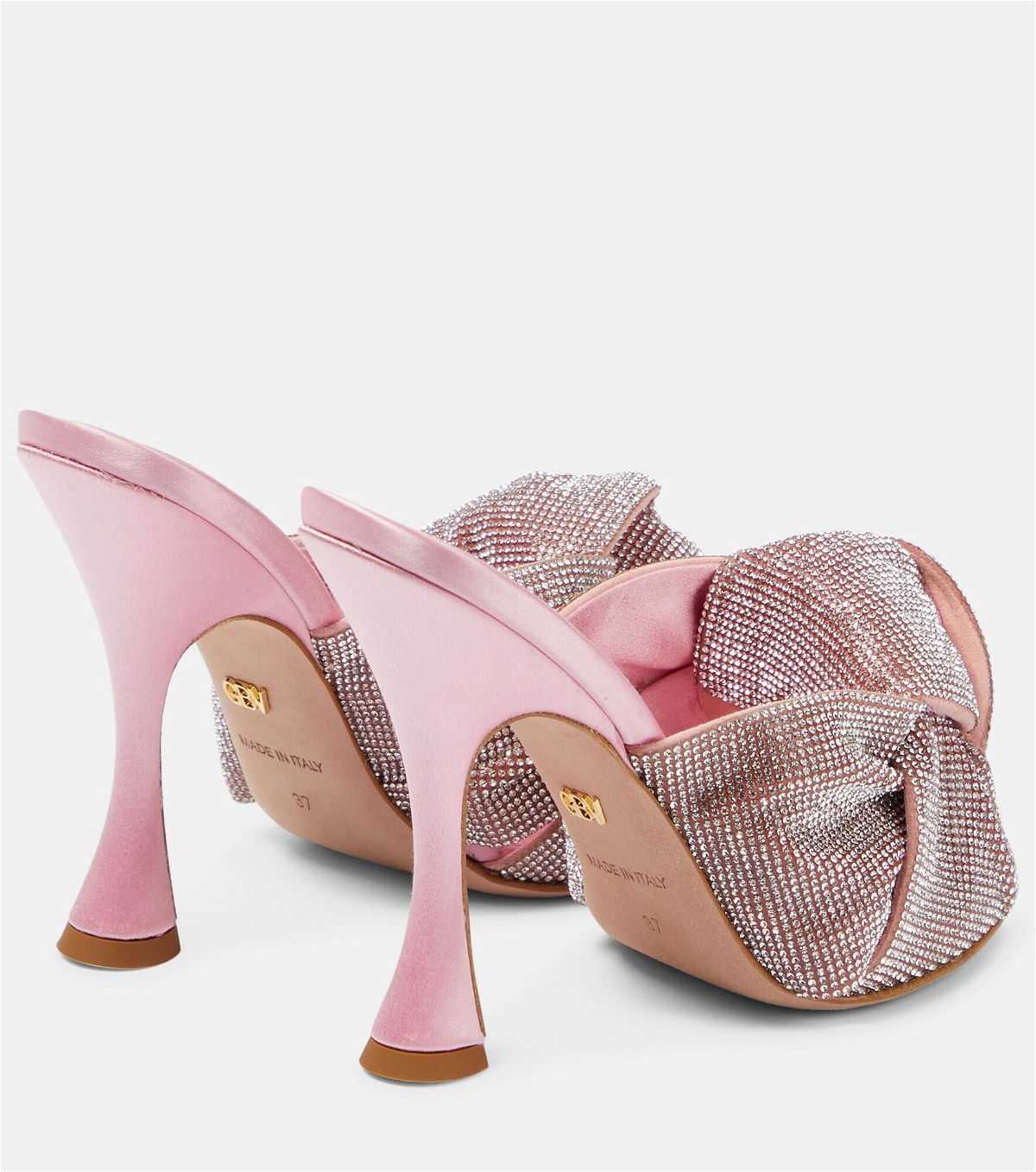 Giambattista Valli - Crystal-embellished satin sandals Giambattista Valli