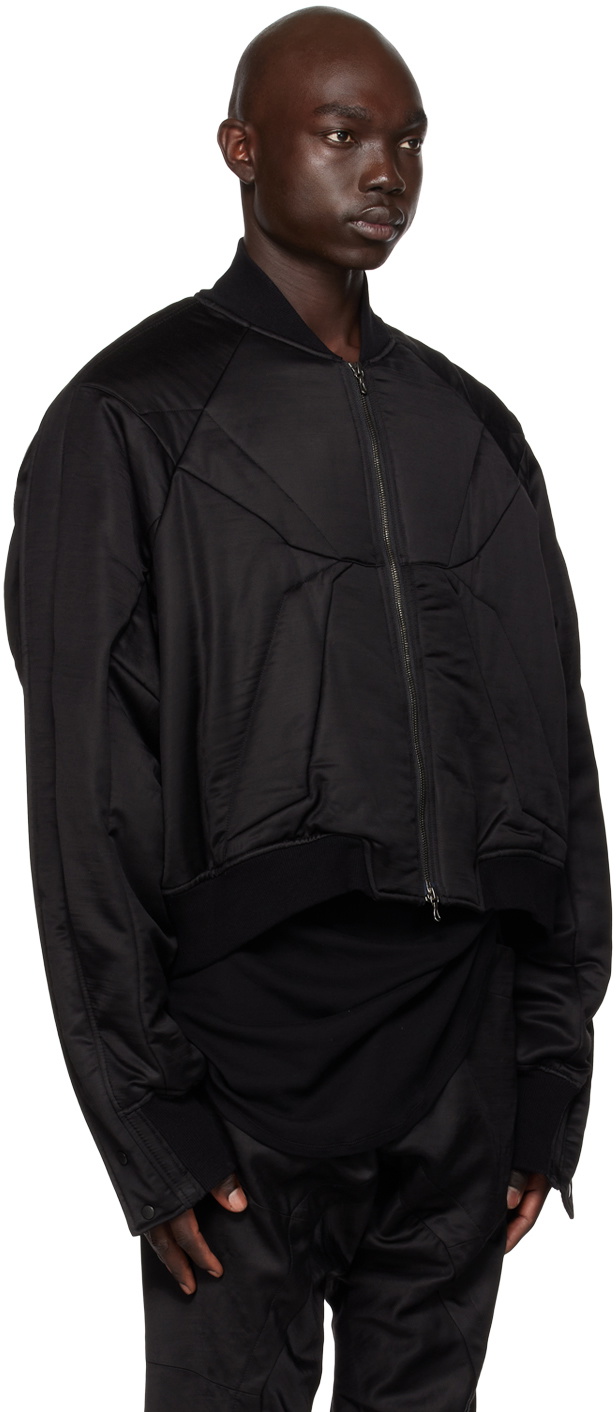 Julius Black Edge Seam Bomber Jacket Julius