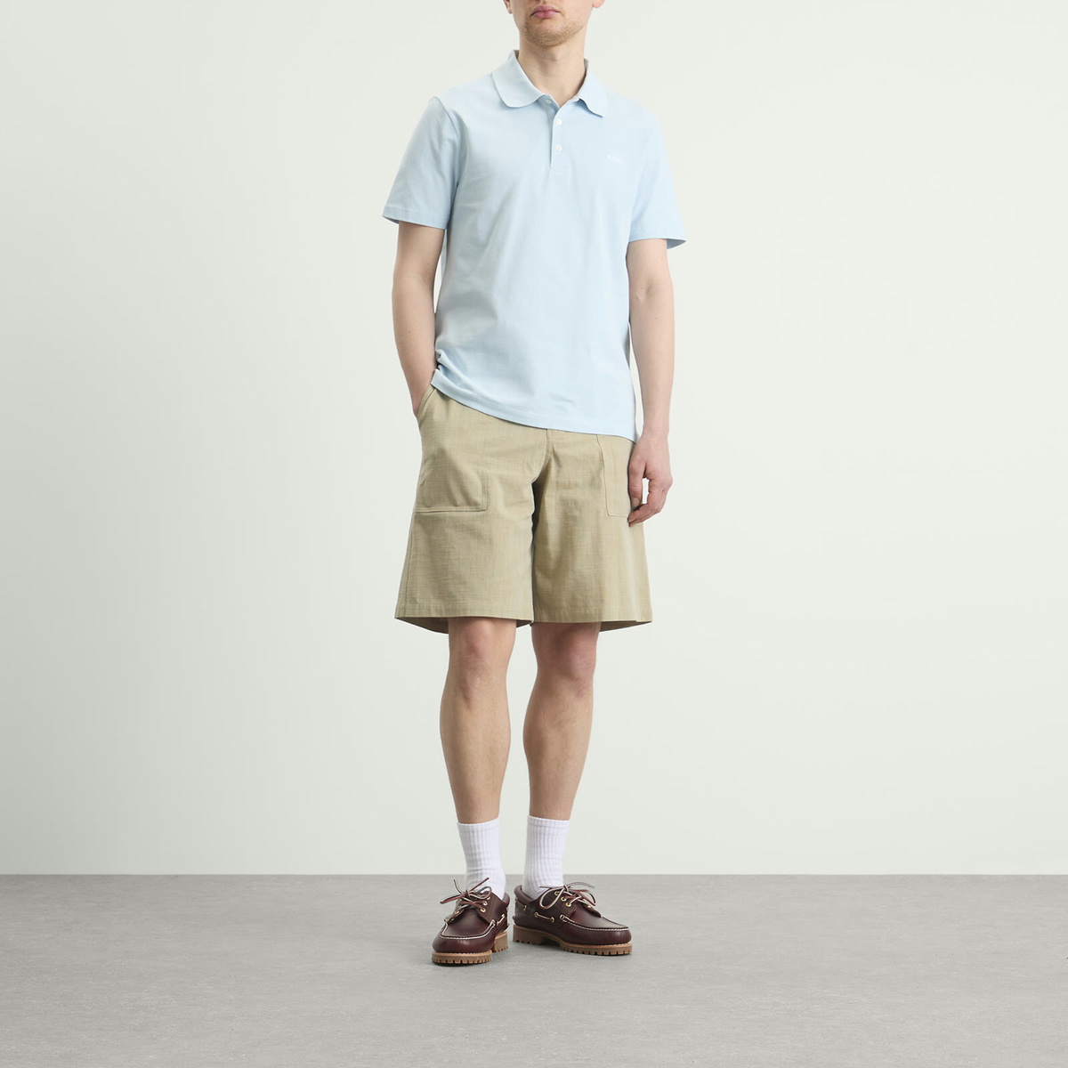 A.P.C. Men's Standard Polo in Sky Blue