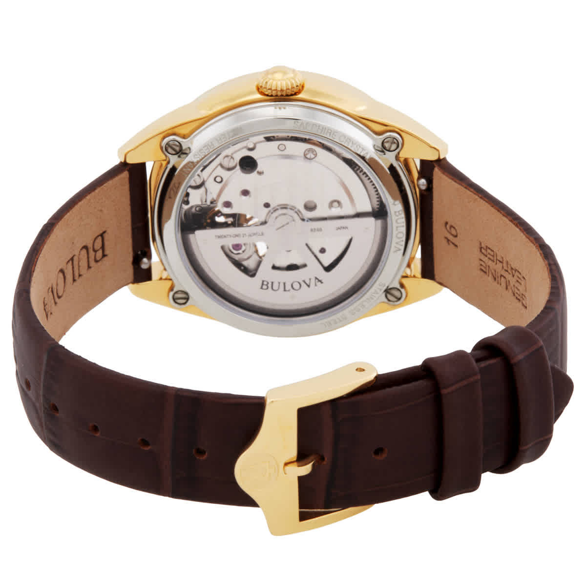 Bulova Sutton Automatic White Mother of Pearl Dial Ladies Watch 97L179