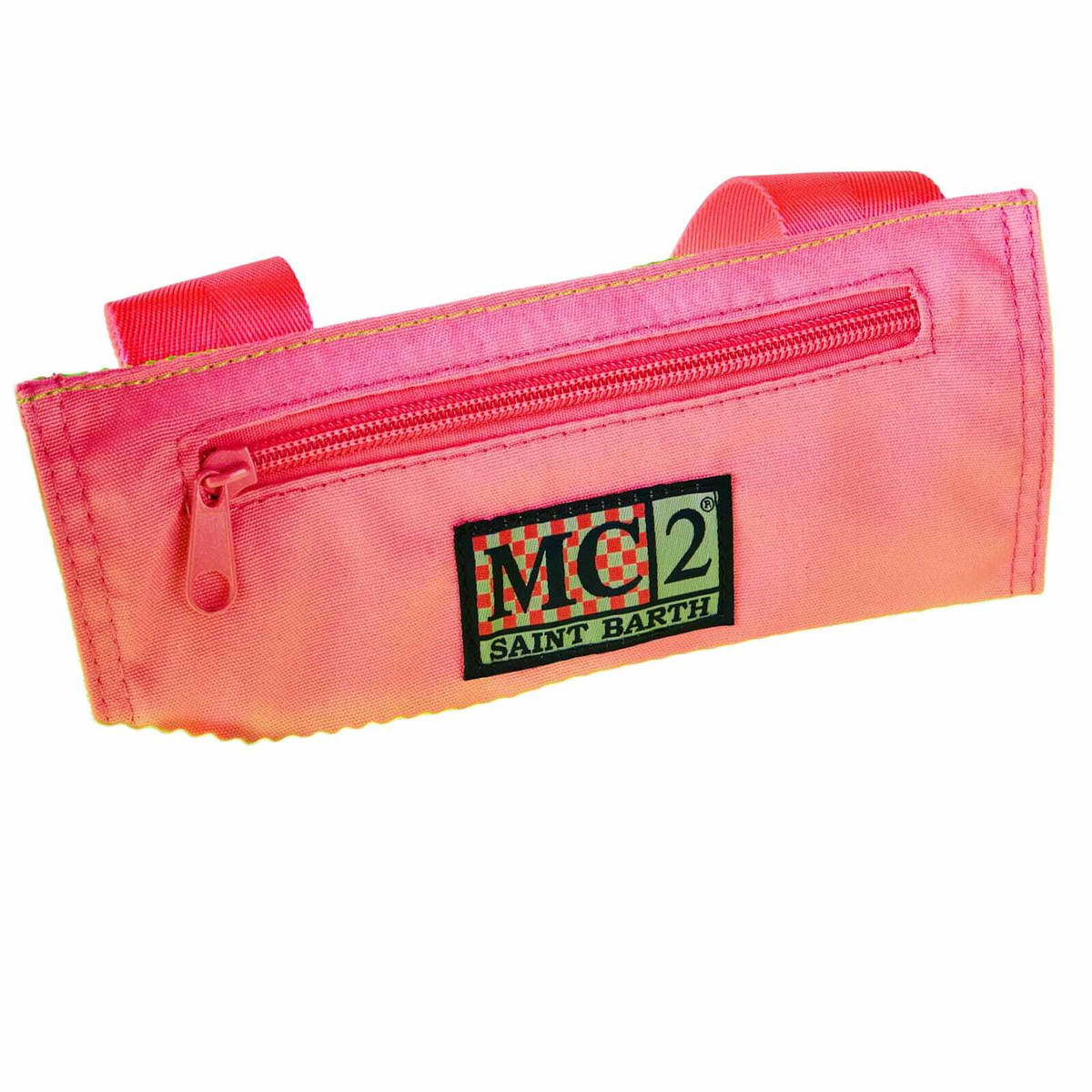 MC2 Saint Barth Mesh Green Shopper Bag With Front Terry Patch