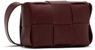 Bottega Veneta Burgundy Mini Cassette Shoulder Bag