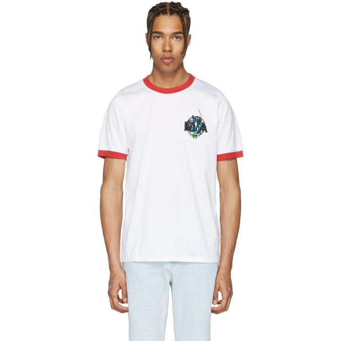 Photo: Marques Almeida White Embroidered Loose T-Shirt
