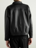 A.PRESSE - Full-Grain Leather Jacket - Black