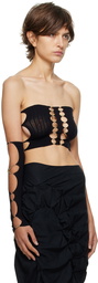 Rui Black Double Hole Tube Top