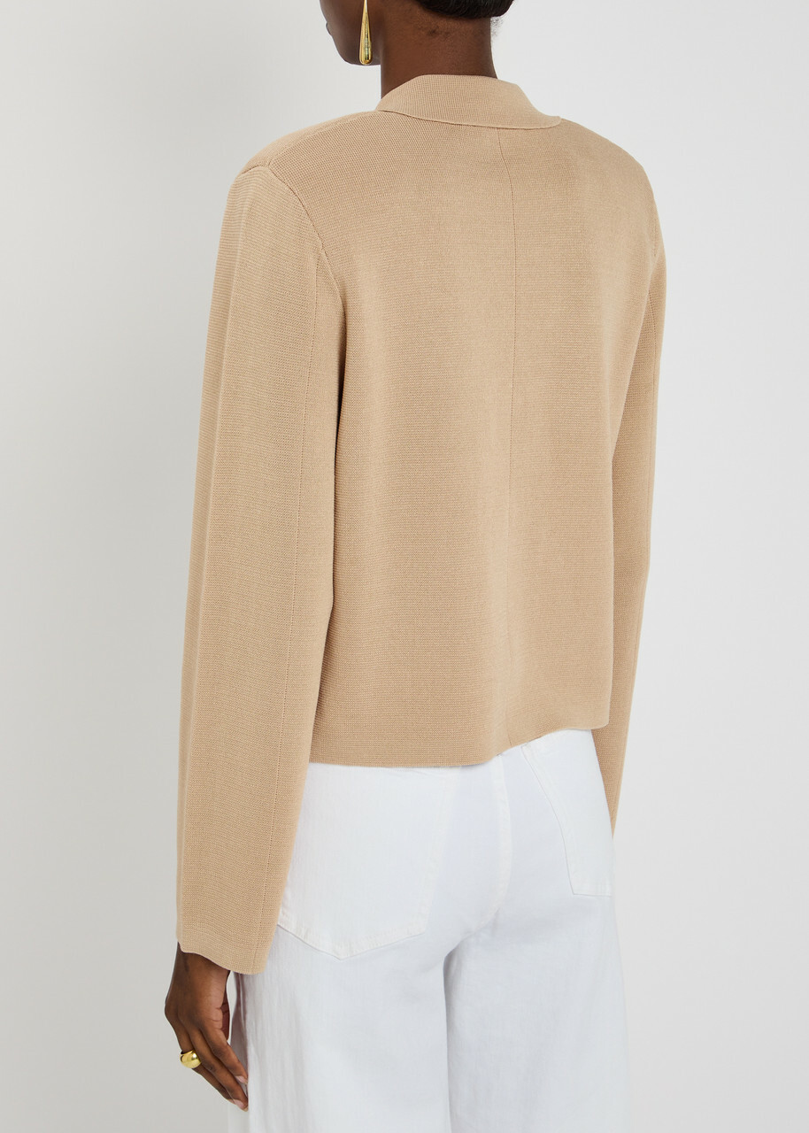 BY Malene Birger Rosa Fine-knit Cardigan Beige