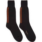 Comme des Garcons Homme Black Striped Socks