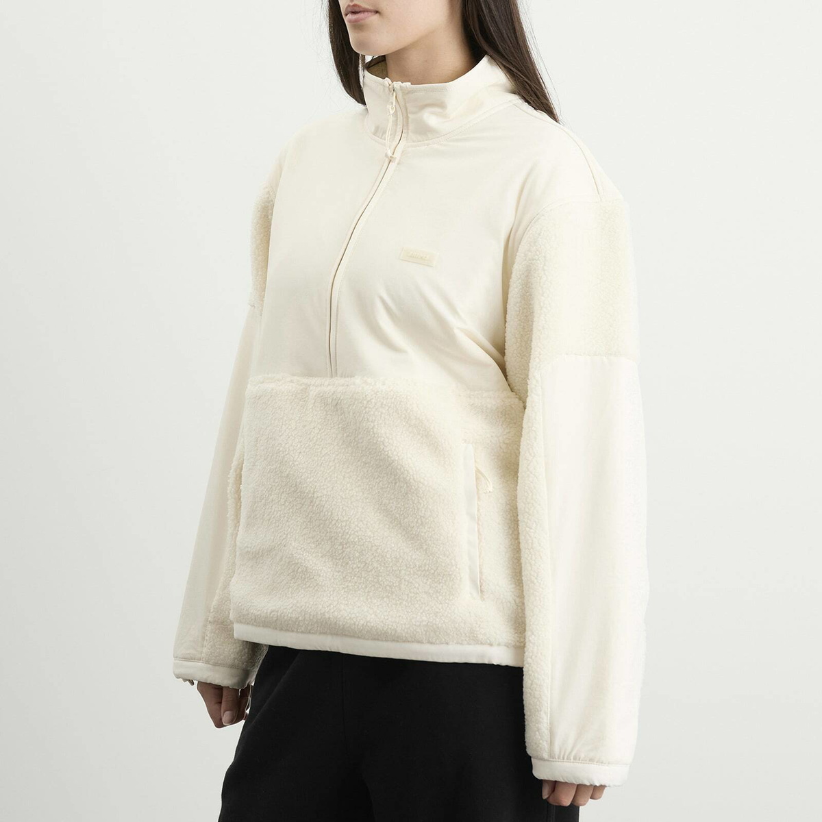 SKIMS Women's Teddy Half Zip Pullover in Ecru