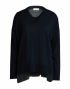 Roberto Collina Womens Sweater Midnight in Blue