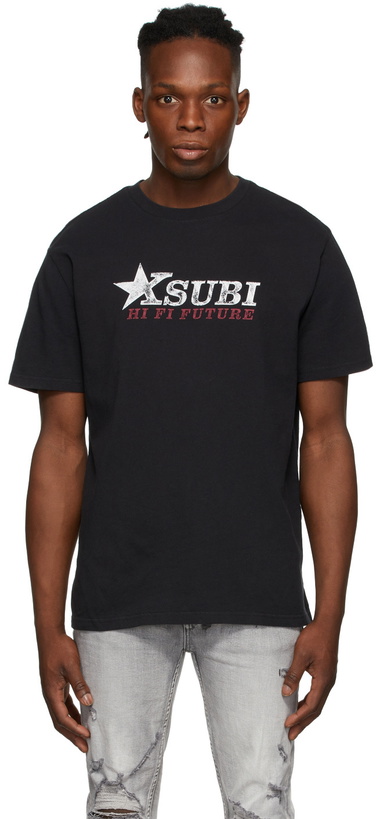 Photo: Ksubi Black Hi Fi Kash T-Shirt