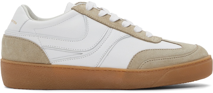Photo: Dries Van Noten White Leather & Suede Sneakers